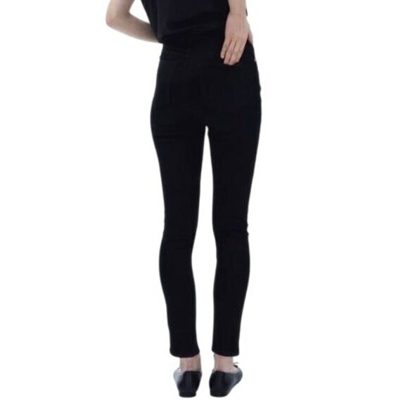 h&m High-Rise Skinny Jeans in Black Size 6 - Picture 2 of 5